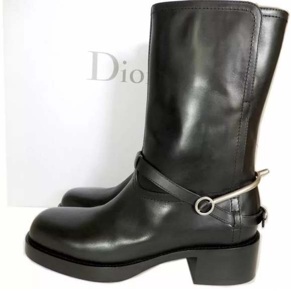 Black Dior Rider Boots